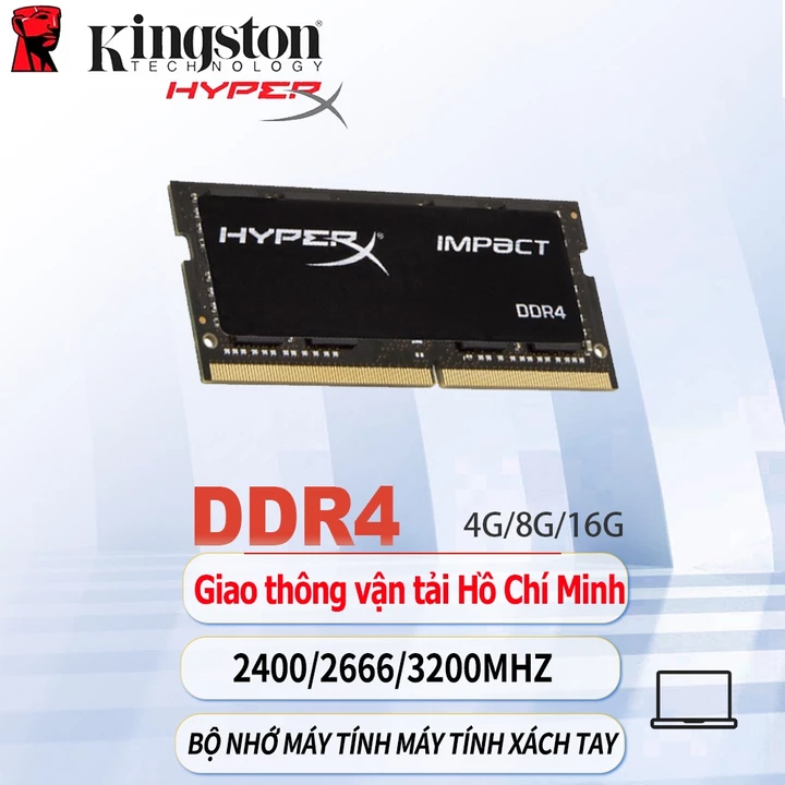 (Gửi bởi Hồ Chí MInh) Laptop RAM DDR4 4GB 8GB 16GB Kingston Hyperx RAM DDR4 2400 2666 3200MHZ SODIMM For Laptop