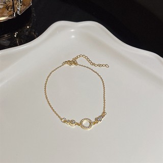 MEOWU Vòng Tay Gold Tròn Khoen Phong Cách Hàn Quốc Sang Trọng Trẻ Trung