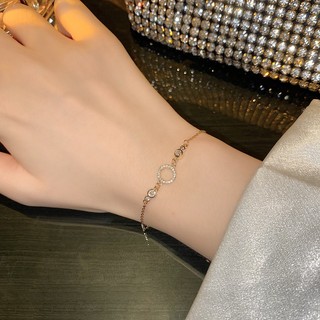 MEOWU Vòng Tay Gold Tròn Khoen Phong Cách Hàn Quốc Sang Trọng Trẻ Trung
