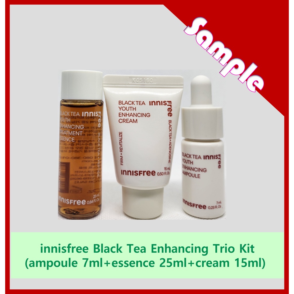 [MẪU] Bộ ba dưỡng chất trà đen innisfree / [SAMPLE] innisfree Black Tea ...