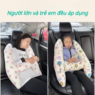 Gối an toàn ô tô, gối tựa đầu ô tô trẻ em, tựa đầu cổ, dây an toàn, bảo vệ vai, gối tựa đầu, ngủ trưa du lịch