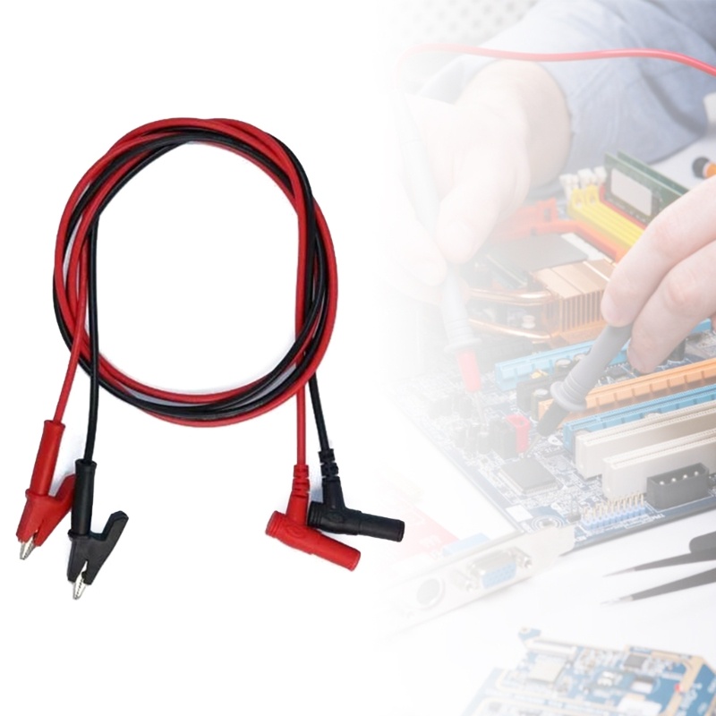 Mon Chất Lượng 4 Mm Chuối Cắm Vào Kẹp Kiểm Tra Chì Cho Đồng Hồ Vạn Năng Kiểm Tra Điện 108cm Tổng Chiều Dài 100cm Cáp