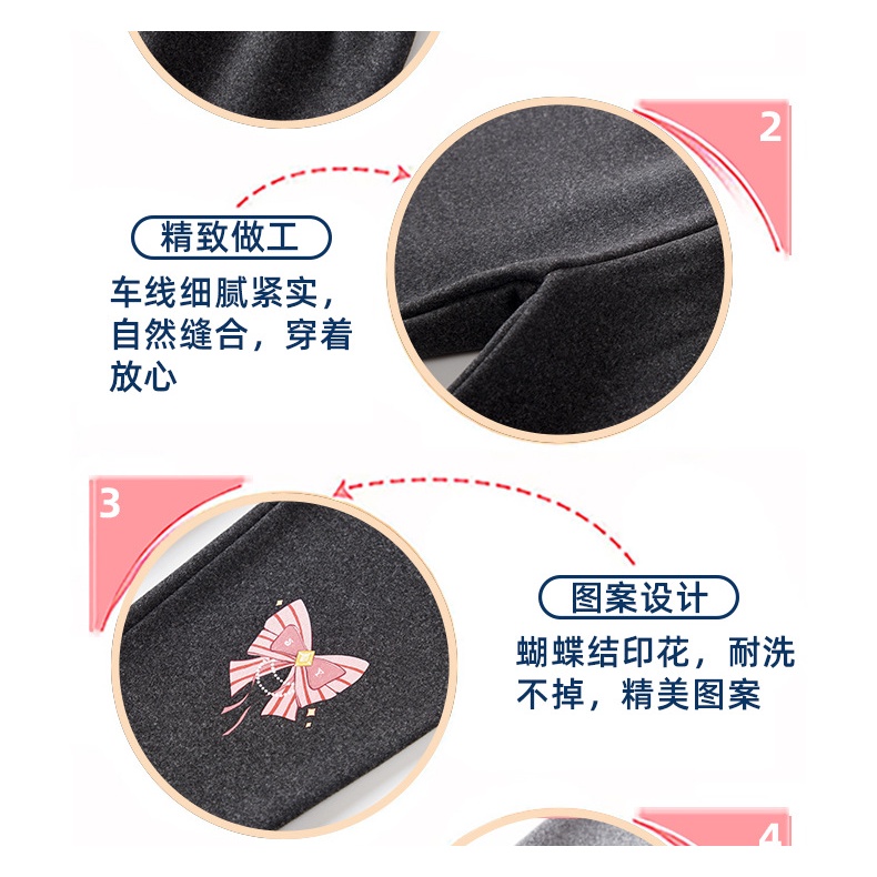Quần Legging Trẻ Em Plus Nhung Dày 100-160 Kích Thước Nữ Thường Ngày Thu Đông Quần Áo Trẻ Em Nơ Phong Cách Mới Hợp Thời Trang Mặc Ngoài Bé Gái Quần Ấm QSRH