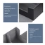 1 Cái 1800 + Card Deck Case Cho Thẻ Giao Dịch Top Side-Loading Deck Case Hộp Thẻ Trò Chơi Đen + Xám