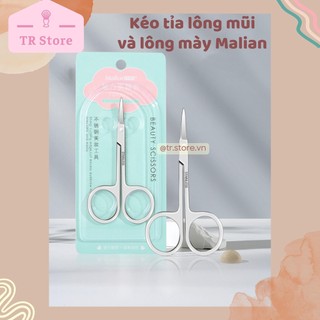 Kéo tỉa lông mũi, lông mày thép không gỉ Malian