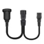 BTM IEC C14 Nam Cắm Nối Dài Cáp Nguồn Đầu Nối 3Pin IEC320-C14 Sang AU + C13 Chuyển Đổi Bộ Chuyển Đổi Dây Cáp Mở Rộng Li