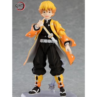 Demon Slayer Kimetsu No Yaiba Agatsuma Zenitsu Figma 522DX PVC Nhân Vật Hành Động