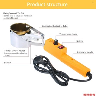 Nồi Nấu Tan Chảy Thiếc Titan Công Suất Cao Có Thể Điều Chỉnh Nhiệt Độ Tiện Dụng Cho Gia Đình SWDT98-C 38