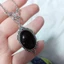Unstop * Thạch Anh Đen Charm Choker Dây Xích Đá Quý-Pendant Vòng Cổ Trang Sức Nữ