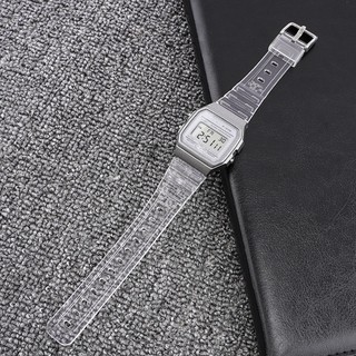 Dây Đeo Thay Thế Bằng TPU Silicone Trong Suốt Chống Nước Cho Casio F 91W F84 F105 108 A158 168 Casio AE 1200
