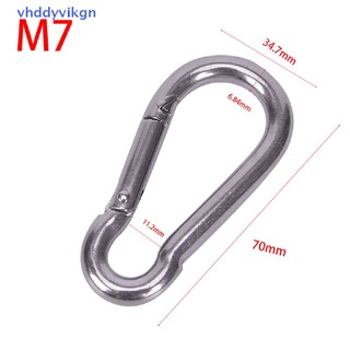 Móc Khóa Carabiner Bằng Thép Không Gỉ 304 Tháo Gỡ Nhanh