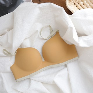 Áo Ngực Không Gọng 3 / 4 Cup Mềm Mại Màu Sắc Tương Phản Thời Trang Quyến Rũ Cho Nữ