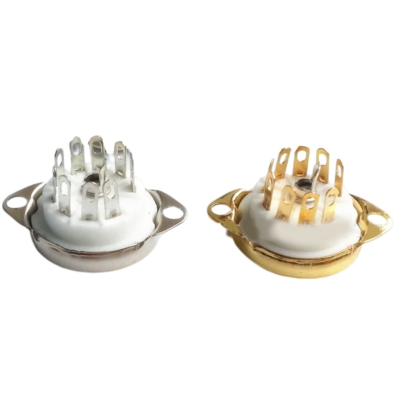 [3C] Ổ cắm ống gốm 5 mảnh Ổ cắm ống 9PIN Gốm B9A dành cho những người đam mê