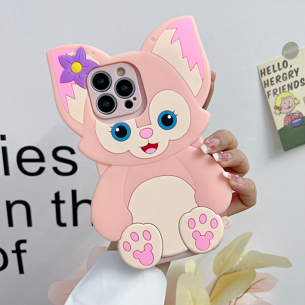 OPPO A95 A94 A93 A92 A72 A55 A54 A5s A3s A16K A17K A12 A15S A53 A33 A31 A77 A73 A5 A9 A78 A11X A79 A57 Ốp Điện Thoại Hoạt Hình Lina Belle Dễ Thương Cao Su Silicon Mềm Có Dây Buộc