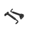 1 Cặp 4 / 4, 3 / 4 Kích Thước Violin Chinrest Chin Rest Kẹp Màu Đen Có Thể Tháo Rời