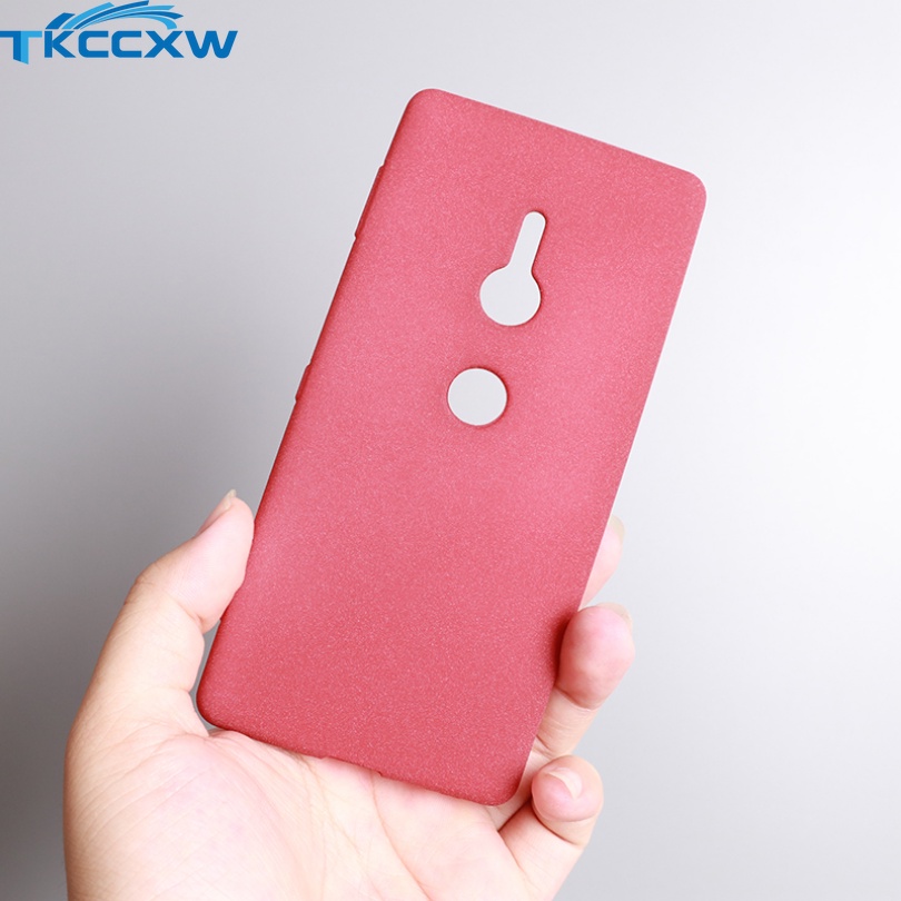 Dành Cho Sony Xperia XA Z5 Z3 Plus Z2 Z1 XZ3 XZ2 XZ1 Ốp Lưng Chống Vân Tay Mờ Cát Silicon Mềm