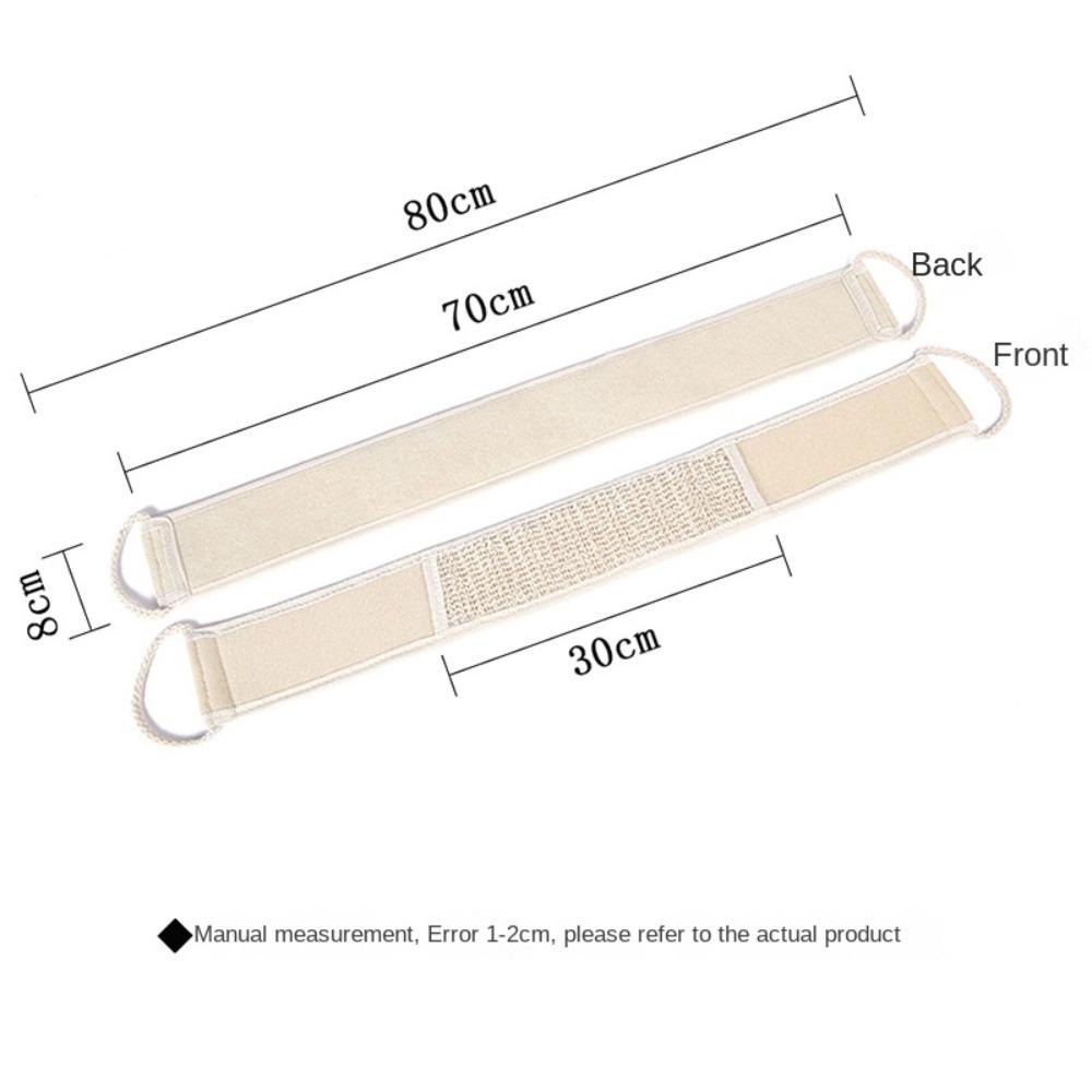 SUNKISSD Loofah Dây đeo lưng, Khăn dải Dây tắm tẩy tế bào chết hai mặt, Đai vệ sinh Massage toàn thân Máy tẩy tế bào chết Loofah ladle Tắm toàn thân Máy chà lưng tắm Rub