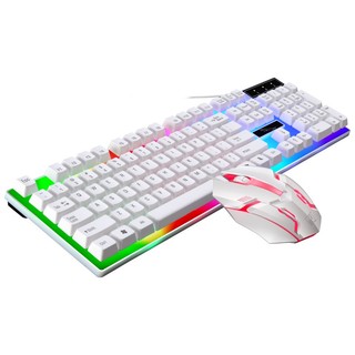 Bộ Bàn Phím + Chuột Máy Tính Có Dây Giả Cơ G21B, Sử Dụng Máy Tính Bàn, Laptop