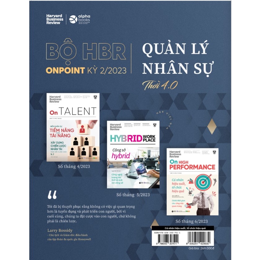 Sách > HBR On High Performance - Cá Nhân Hiệu Suất, Tổ Chức Hiệu Quả - Góc nhìn về phát triển bản thân (Alpha Books)