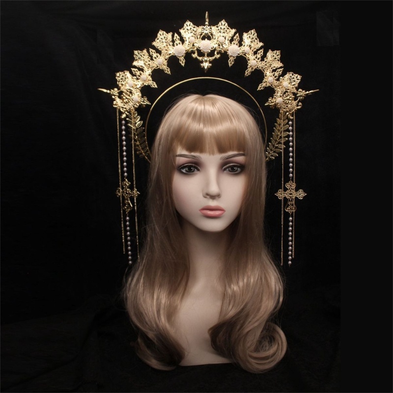 Vic Tiaras Băng Đô Tự Làm Chất Liệu Làm Tóc Nữ Mũ Đội Đầu Vương Miện Đa Năng
