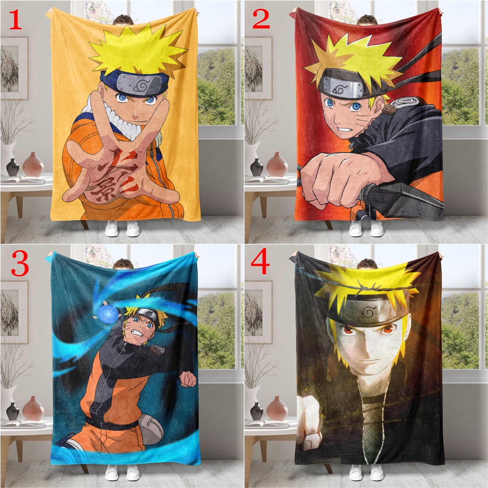 Chăn flannel In Hình anime naruto Một Mặt Làm Quà Tặng Tốt Nhất Cho Người Lớn