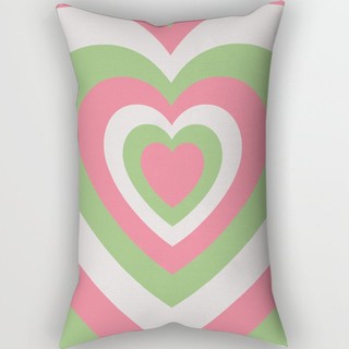 Vỏ gối bằng vải polyester hình chữ nhật tình yêu đầy màu sắc Yêu bạn mãi mãi Ngày lễ tình nhân In một mặt Sofa Vỏ gối trang trí nhà (Không có lõi gối)
