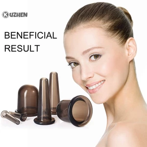 Kuzhen đen silicone giác hơi hút chân không lifg mặt mặt mắt cốc massage nóng