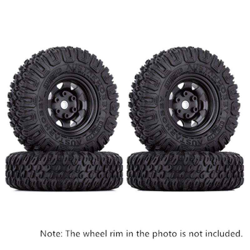 4 85MM 1.55 Inch Bánh Xe Cao Su Lốp Lốp Cho 1 / 10 RC Xe Bánh Xích Xe Trục Yeti Jr RC4WD D90 TF2 Tamiya CC01 LC70 MST