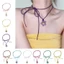 YOI Nhiều Màu Sắc Hoa Mặt Dây Chuyền Vòng Cổ Acrylic Hoa Mai Quyến Rũ Xương Đòn Dây Xích Hoa Rỗng Choker Tiệc Cưới Orname