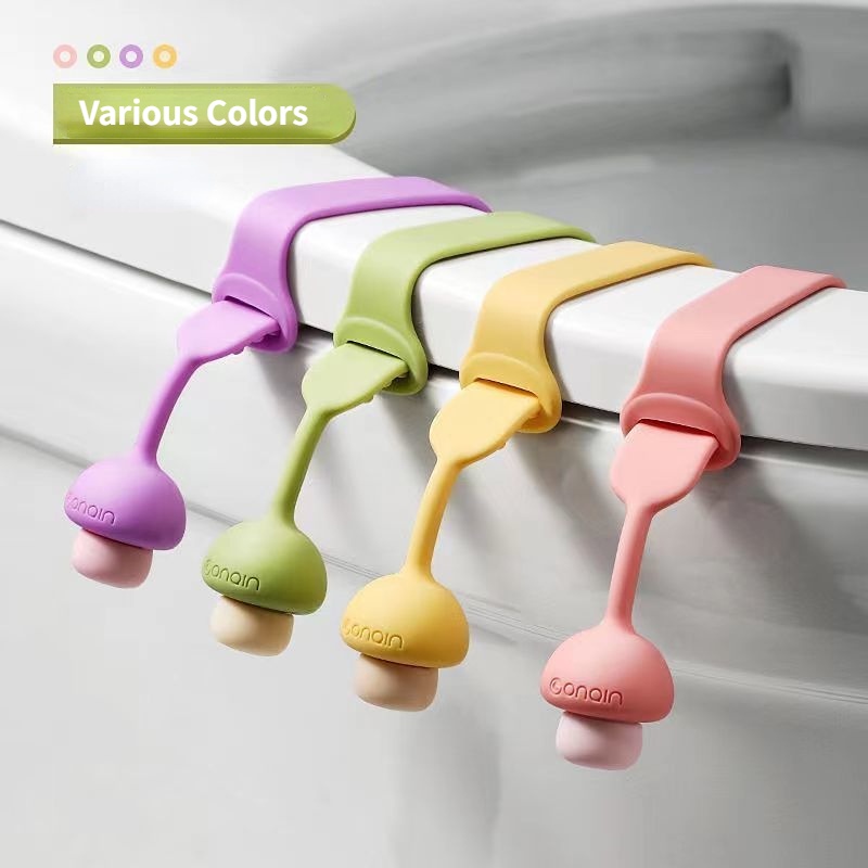 Dụng Cụ Nhấc Nắp Bồn Cầu Bằng Silicone Chống Bẩn Có Tay Cầm