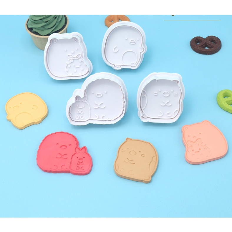 Set 4 Khuôn Cắt Bánh Quy Tạo Hình Sumikkogurashi