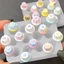OXXGGKAO Khuôn Lắc Nhựa Khuôn Chất Làm Đầy Silicon Quicksand Shaker Khuôn Làm Đầy Cho DIY Trang Sức Làm Mặt Dây Chuyền Móc Khóa