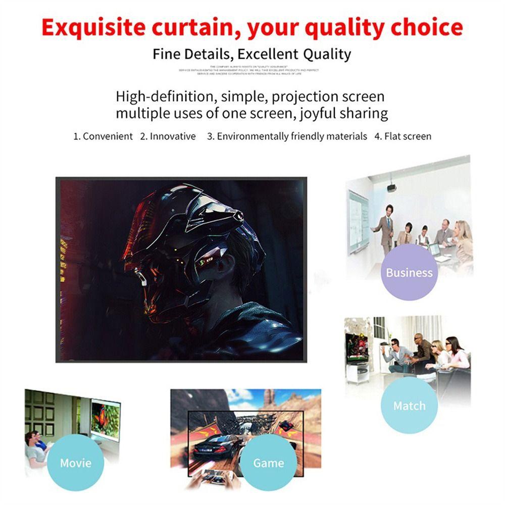 Rèm máy chiếu DAYONE 60 72 84 100 120 150 inch Dễ dàng cài đặt Màn hình chiếu ngoài trời tại nhà