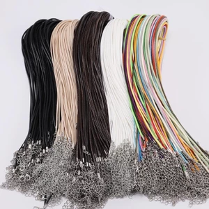 Dây Da 5mm Làm Vòng Cổ DIY Có Khóa Càng Cua