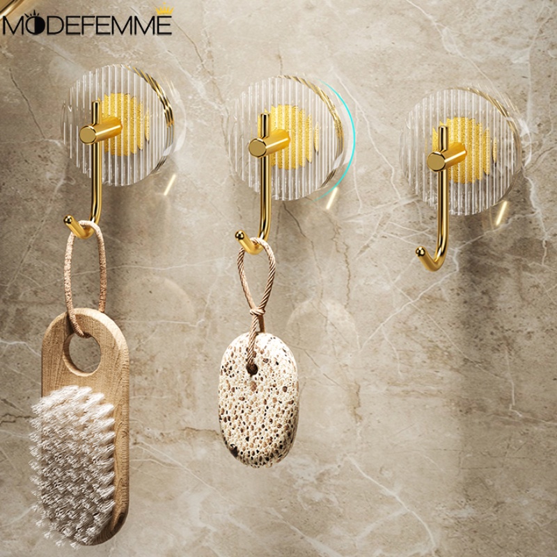 Móc Treo Đồ Chịu Lực Tốt Chống Ẩm Mốc Không Cần Khoan Sang Trọng Tiết Kiệm Không Gian Cho Nhà Bếp / Phòng Tắm