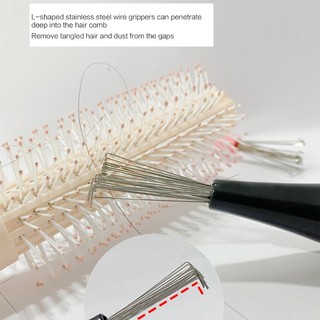 Jay Comb Hair Brush Cleaner Tay cầm bằng nhựa Bàn chải làm sạch Nhúng làm đẹp
