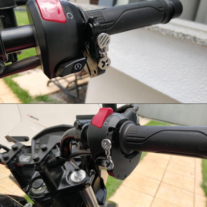 Li Universal Motorcycle Throttle Lock Điều khiển hành trình Tay lái Khóa ga Hỗ trợ