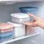 Hộp Bảo Quản Tủ Lạnh CHEESELY, Sắc Nét Có Nắp Tủ Lạnh Mini, Nhựa Vuông Hai Lớp Thoát Nước Kín Hộp Đựng Rau Củ