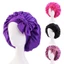 VVDZA Silk Nightcap, Turban Bonnet Có Mũ Ngủ Đầu, Mũ Satin Chăm Sóc Tóc Dây Rộng Mũ Ngủ Nữ Trẻ Em