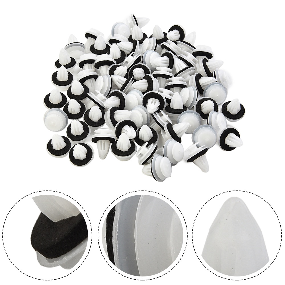 Set 100 Đinh Tán Bằng Nhựa Cho Xe Ô Tô