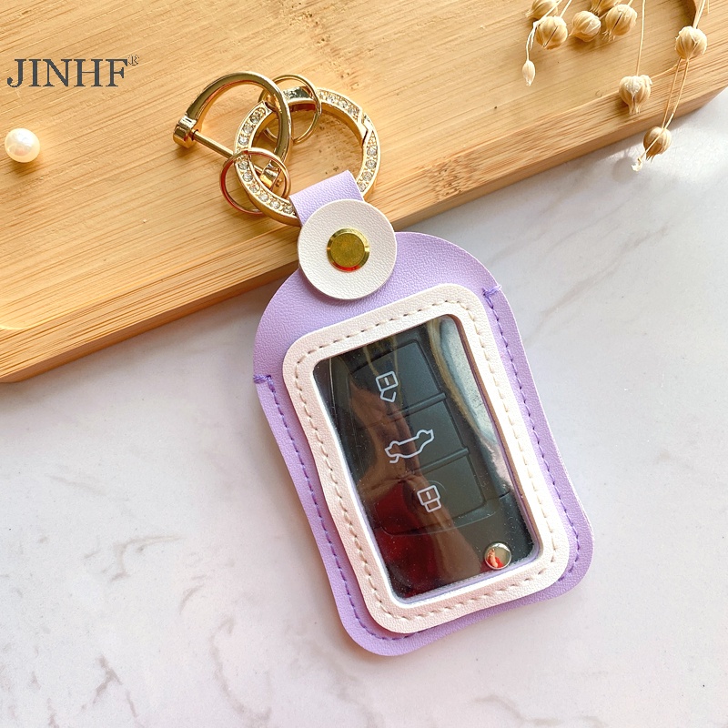 JINHF Universal 4.5 * 8cm Vỏ chìa khóa ô tô Vỏ bảo vệ từ xa Phụ kiện túi lưu trữ chìa khóa HOT