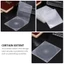 SUNKISSD 20 Cái Hộp PP Vuông, CD Trong Suốt Phong Cách Mỏng, Vỏ Di Động Có Thể Lắp Đặt Đĩa Đơn PP Hộp Cao Su Mềm DVD