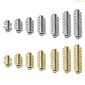 Khóa Trượt Bằng Đồng Mạ Bạch Kim Màu Vàng / Bạc Chuyên Dụng Làm Trang Sức