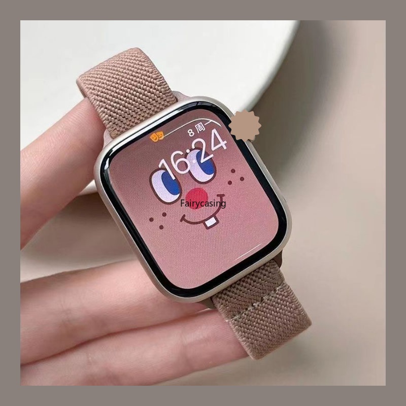 Khóa trượt Dây Nylon cho Apple Watch Band 49mm Ultra 44mm 45mm 42mm 4 3 2 1 Vòng đeo tay đồng hồ thông minh eo nhỏ iWatch Series 11 10 9 8 7 6 5 SE 8 40mm 41mm 38mm