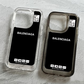 BALENCIAGA Ốp Điện Thoại Trong Suốt Chống Sốc Cho iphone 14 11 13 12 X XS Pro Max xr Mini xr Samsung Galaxy S23 S22 ultra plus
