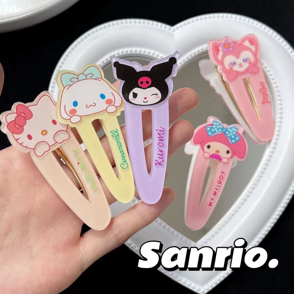 YT4 Sanrio - Bộ sưu tập nơ kẹp tóc dễ thương cho các nhân vật nổi tiếng như Kuromi, Hello Kitty, Lina Bell và My Melody.
