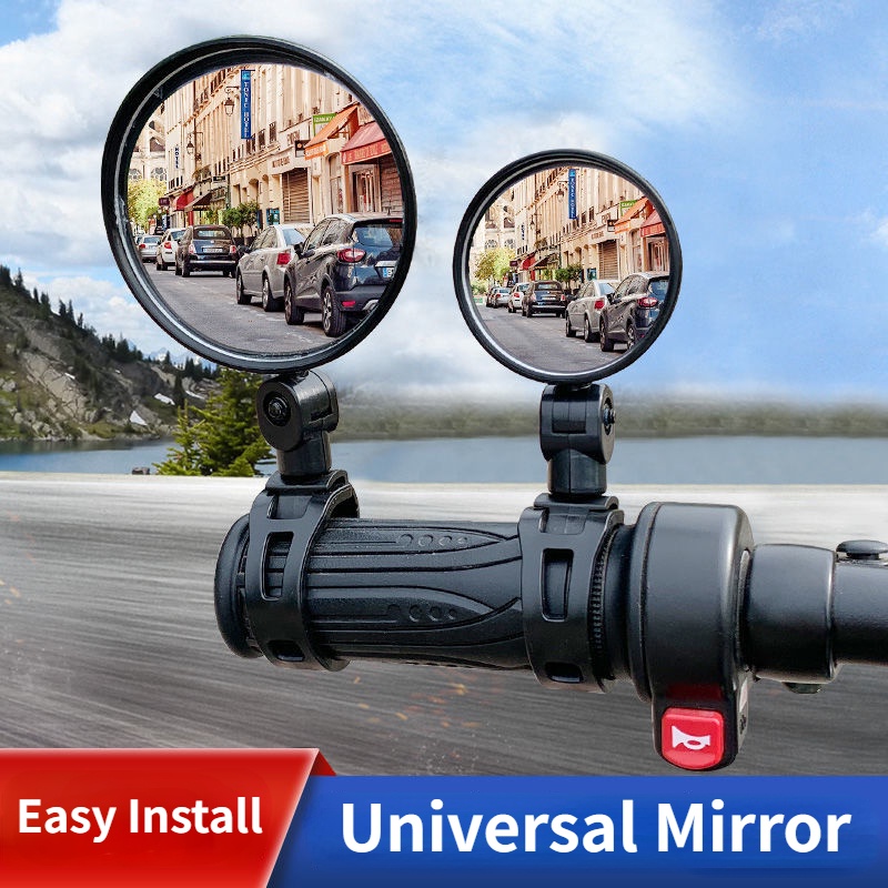Xe Đạp Điện/Xe Máy Gương Chiếu Hậu 8cm, Phụ Kiện Đa Năng, Lắp Ngược