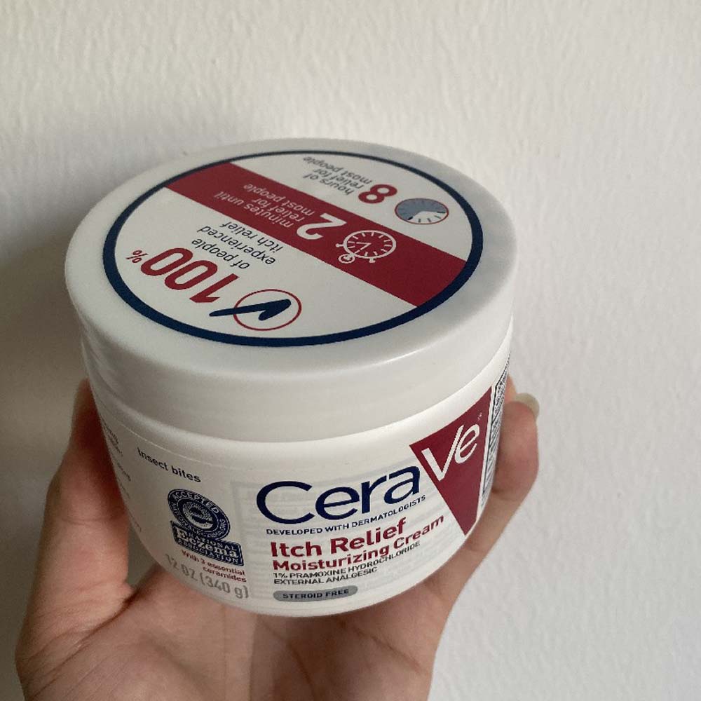 CeraVe Itch Relief Moisturizing Cream Silafu Anti itching face cream