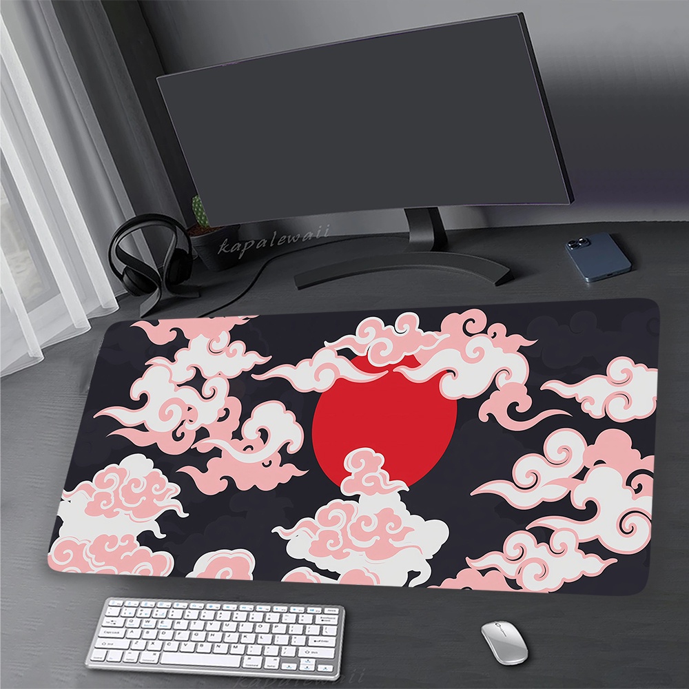 Phong Cách Nhật Bản Miếng Lót Chuột Rồng Cho Game Thủ Mousepad XXXL Cao Su Để Bàn Thảm Tốc Độ Miếng Lót Bàn Phím 900x400mm Khóa Cạnh Chuột Thảm