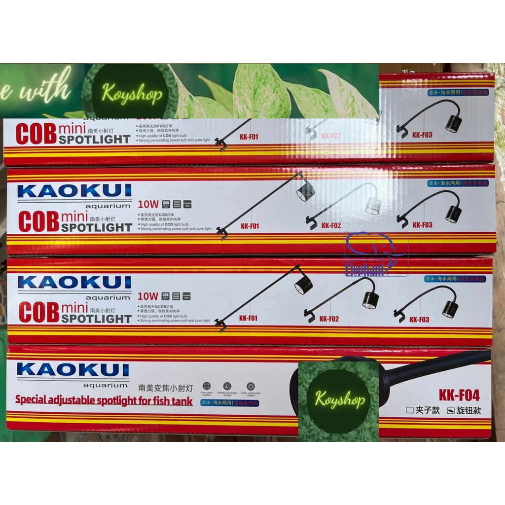 Đèn Led Rọi COB SPOTLIGHT Ánh Sáng 10000K cho Hồ Biotop, cá cảnh, Thủy ...